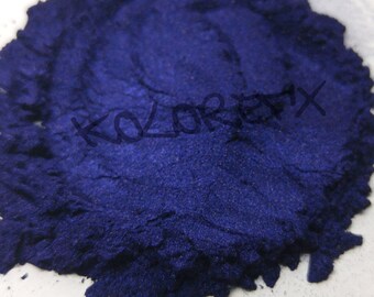 Pitch Blue Indigo Pearl KolorEFX Custom Painting Pigment Watercolors epoxy resin