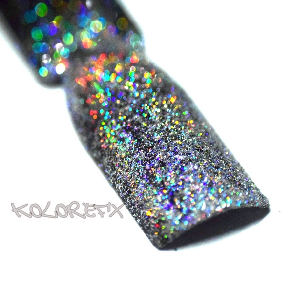 Galaxy Holographic Pearl Pigment Flakes Silver Rainbow Effect KolorEFX