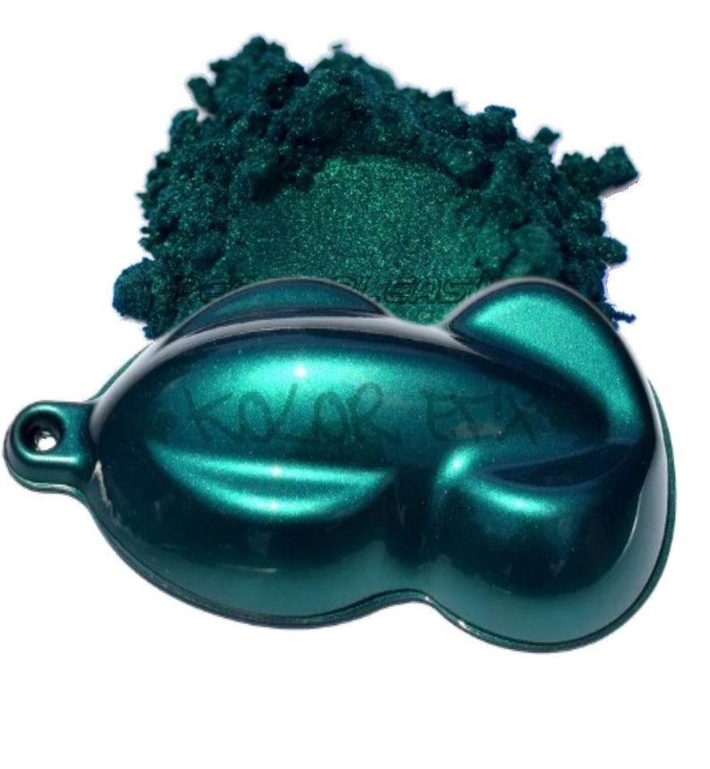 Resina epoxi Kaliko Green Pearl, pigmento en polvo para pintura personalizada KolorEFX imagen 2