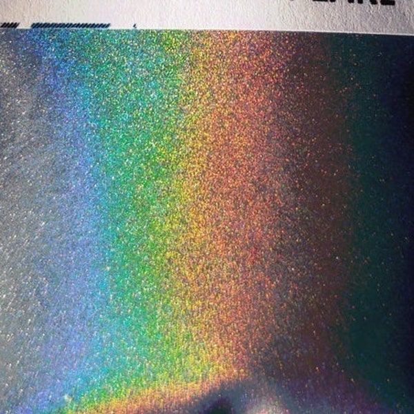 Holographic Pearl Pigment Powder Silver Rainbow Effect KolorEFX Powder Mirror Chrome