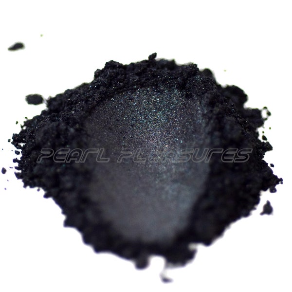 Black Pearl - Mica Powder, Pearlescent Pigment, for- Epoxy Resin, Nail Polish, Art, Paint, Watercolors, Slime, Cosmetic, Color