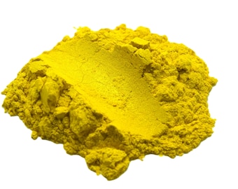 Amarillo Lemonhead - Pigmento de mica en polvo para resina epoxi, acuarelas personalizadas KolorEFX