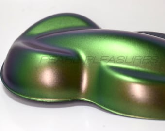 Pigmento IC17 Intense Colorshift Gen2 Camaleón Espejo Cromo KolorEFX Polvo Peltre Plata Verde Azul Púrpura