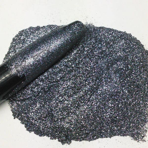 Black Ice Pearl  Effect Sparkling Silver Gunmetal Large Particle KolorEFX Pigments