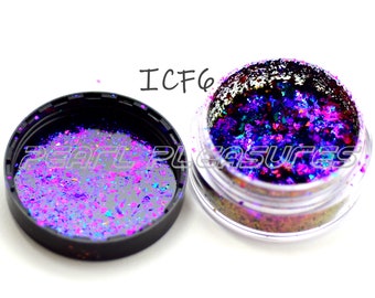 ICF6 Intense Colorshift Flakes Mirror Chrome KolorEFX Chameleon Pigments Green