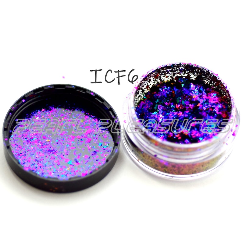 ICF6 Intense Colorshift Flakes Mirror Chrome KolorEFX Chameleon Pigments Green