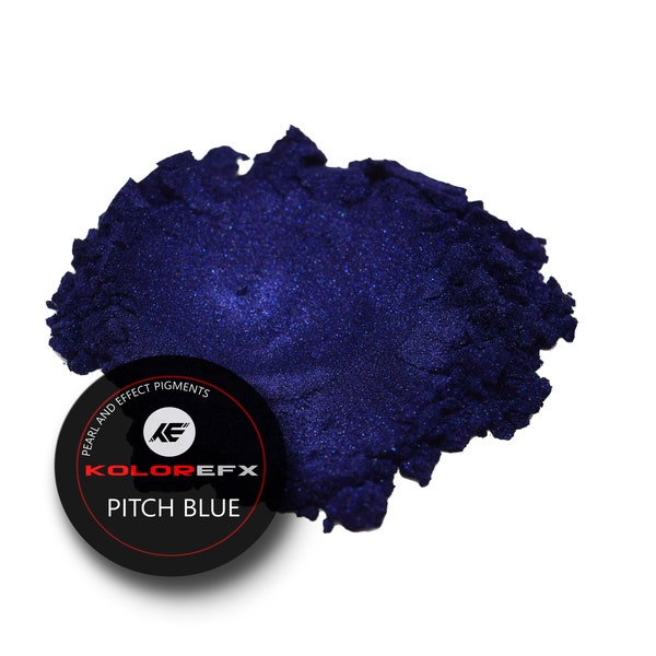 Pitch Blue Indigo Pearl KolorEFX Custom Painting Pigment Watercolors epoxy resin