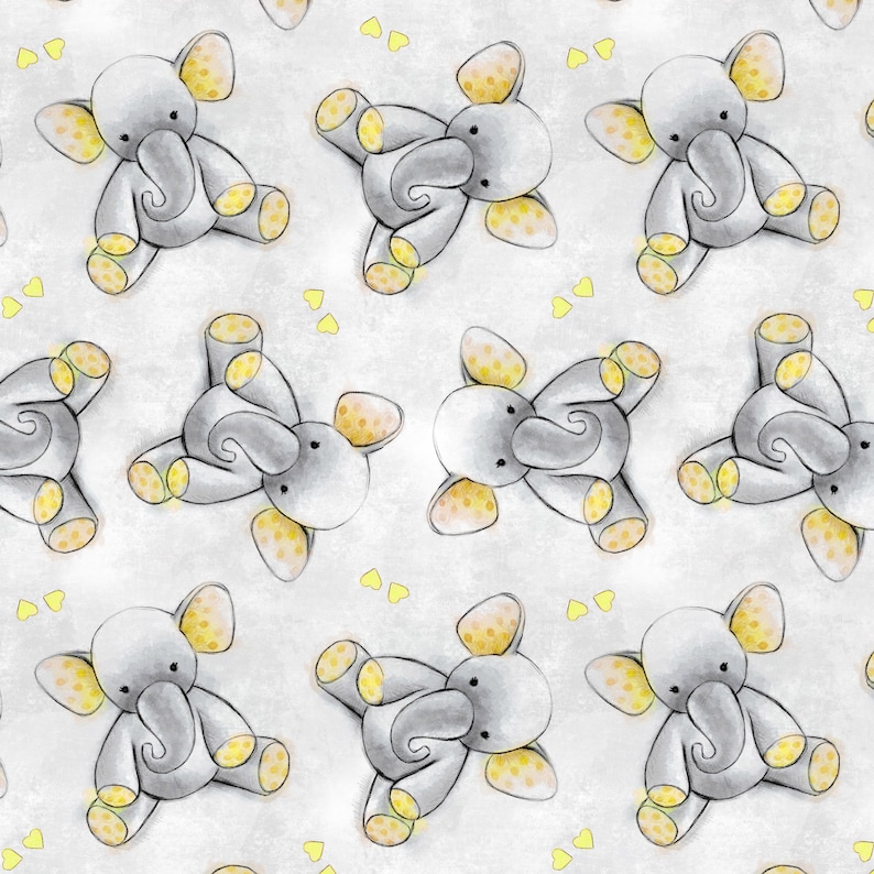 Fleece Fabric Elephant Fleece Kids Fabric Baby Fabric Etsy Australia