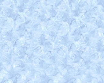 Rozet fleece, blauwe knuffelen fleece, baby stof, kinderen weefsel, baby weefsel, pluche stof, deken/quilt/DIY ambachtelijke stof