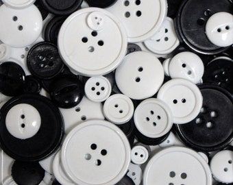 Buttons, Craft Buttons, Black/White Buttons, Clothing Buttons, Sewing/Craft/Diy Buttons, Quilting Buttons, Sew-On Buttons, Star Buttons