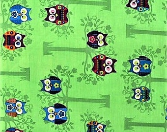 Quilting Fabric, Owl Fabric, Animal/Novelty Fabric, Apparel Fabric, Baby/Nursery/Diy, Sewing Material, Craft Supplies, Fabric By The Yard