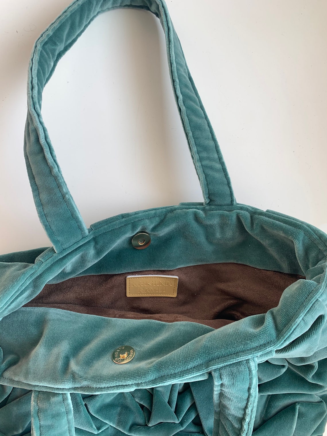 Velvet Tote Bag/mint Bag/vegan Bags/gifts for Her/minimal Bags/velvet