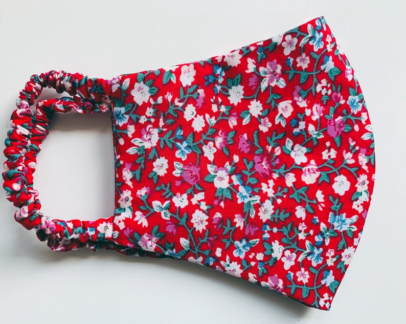 Ditsy Floral Face Mask UK/Re-usable Floral Face Mask/Double image 0