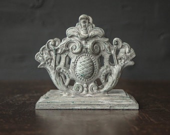 Antique English Bronze Letter or Napkin Holder