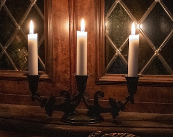 Antique Danish Bronze Candelabra
