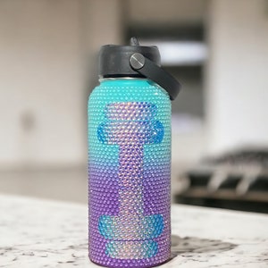 Athletic trainer gift mom. Bariatric water bottle. Body building water personalized. Fitness motivation tumbler encouragement gift for women image 1