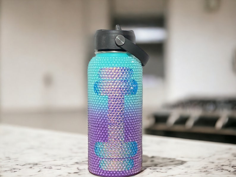 Athletic trainer gift mom. Bariatric water bottle. Body building water personalized. Fitness motivation tumbler encouragement gift for women image 1