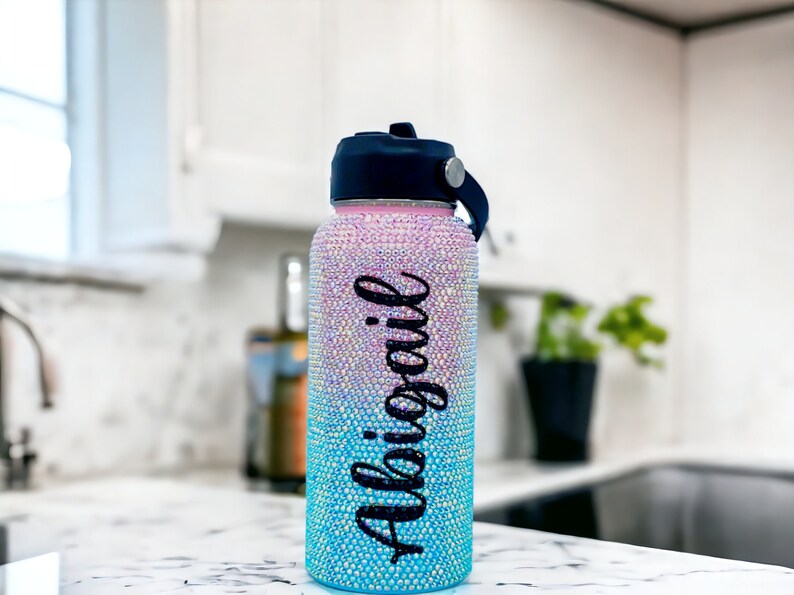 Athletic trainer gift mom. Bariatric water bottle. Body building water personalized. Fitness motivation tumbler encouragement gift for women image 3