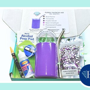 DIY Tumbler Bling Kit for 3oz mini shot glass cup with SS16/4mm glass rhinestones, tools/supplies. Bedazzle craft cup kit by Bling of Boston image 2