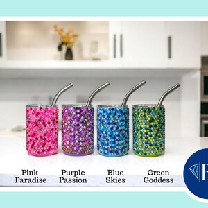 DIY Tumbler Bling Kit for 3oz mini shot glass cup with SS16/4mm glass rhinestones, tools/supplies. Bedazzle craft cup kit by Bling of Boston image 3