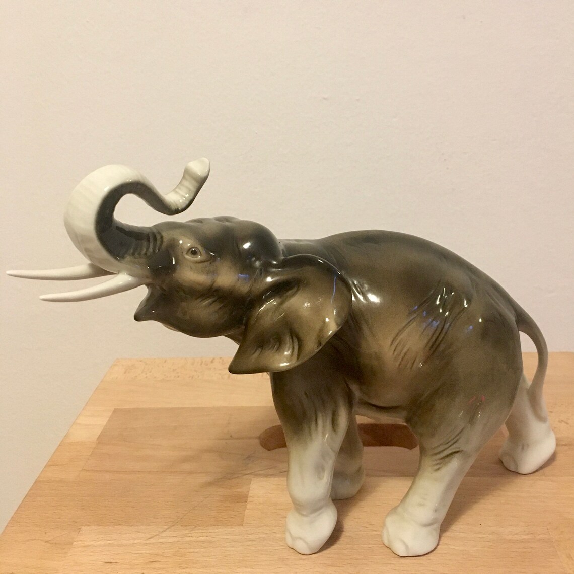 Elephant Royal Dux porcelain figurine Etsy