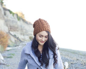 Modèle de bonnet en crochet torsadé Ashton
