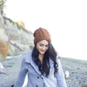 Ashton Cabled Crochet Beanie Pattern
