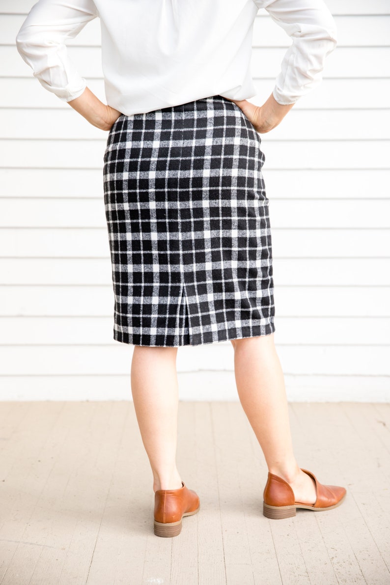 Pleated Pencil Skirt PDF Pattern Etsy