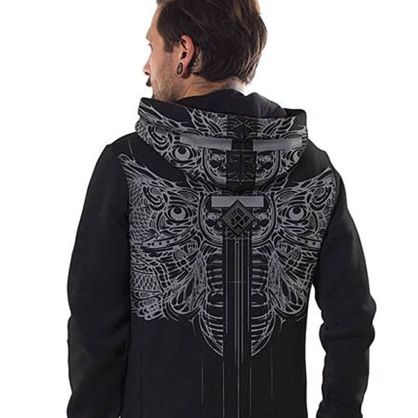 Mens Hoodie,Sweatshirt,Hoody For Men,Burning Man,Men Festival Hoodie,Hippie Hoodie,PsyTrance Clothing,Bohemian Clothing,Warm Jacket,Men Gift