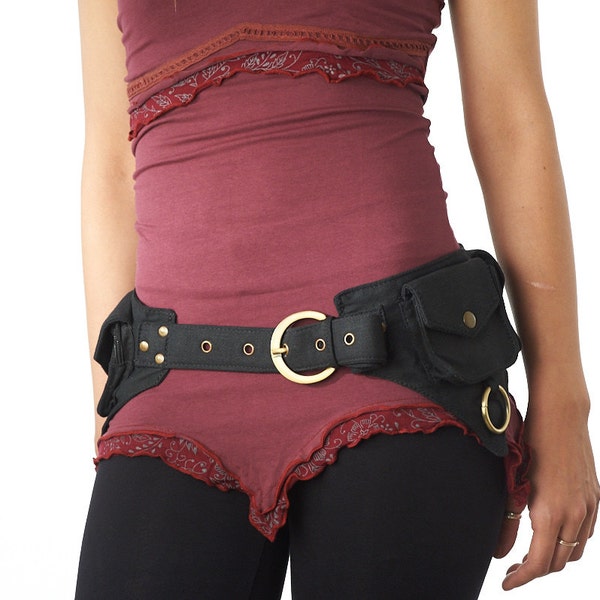 Pocket Belt , Utility Belt, Festival Belt, Fanny Pack, Bum Bag, Hip Bag ,Travel  Belt ,Burning Man.Waist Belt.