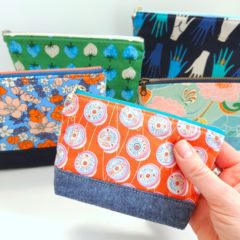 Pouch Panel Patterns Doddle Pouch Sewing Pattern: Beginner-friendly Zipped Pouches in 5 ...