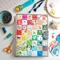 Rosie Sewing Case. PDF Pattern. Sewing case.  Measure and Cut pattern. Instant download. Sewing pattern.