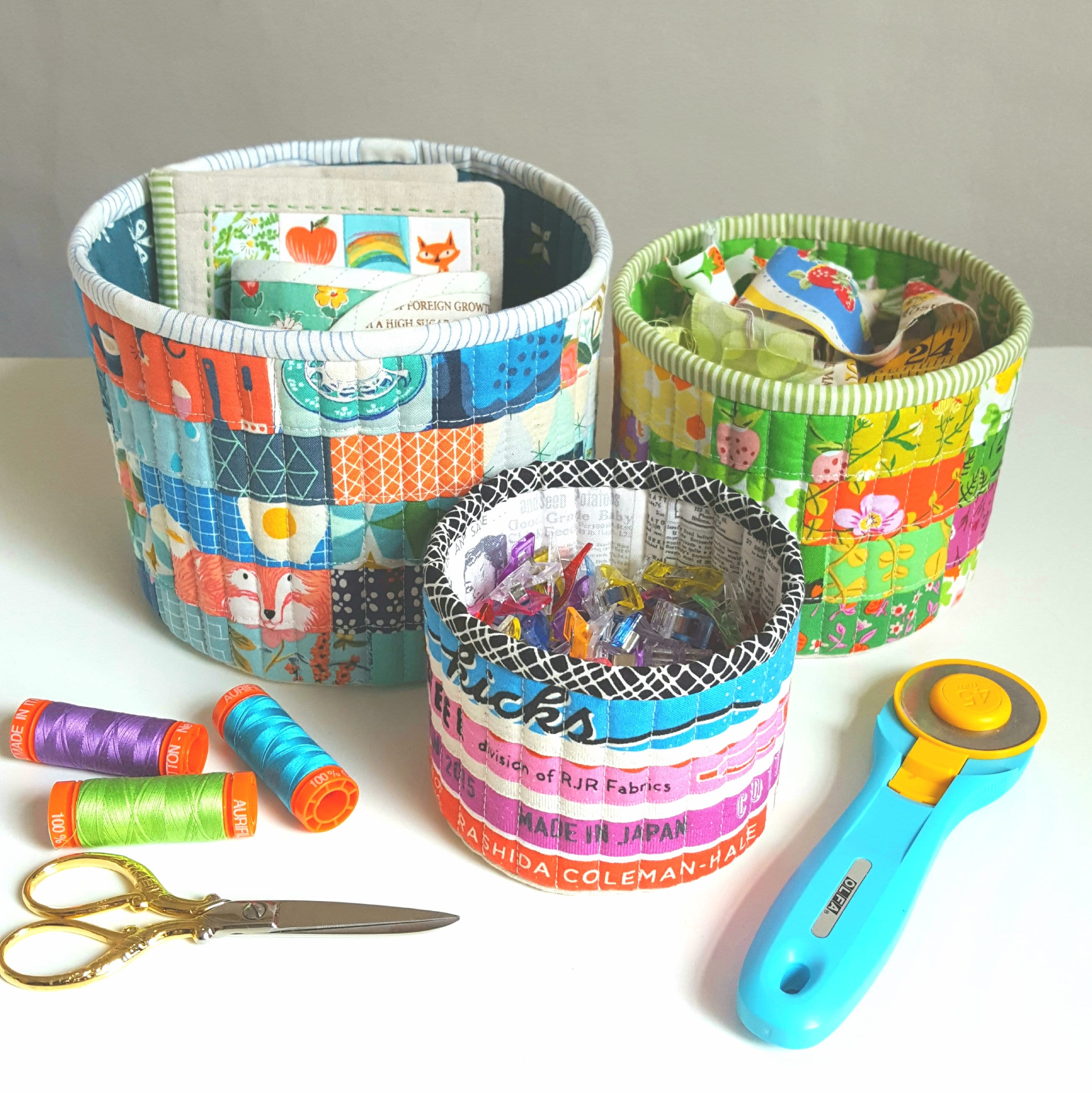 Fabric Storage Baskets Printable Post - The Seasoned Homemaker®
