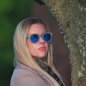 Rivington Recycled Denim - Sunglasses - Blue Lens