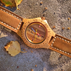 The BAM-BOO Rambler watch Leather Strap image 8