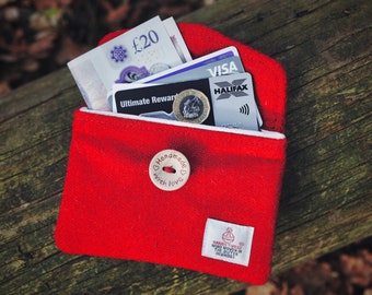 Seasonal Red Edition Harris Tweed Handy-Pocket-Pouch