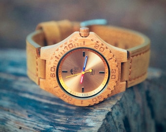 JURA Bamboo Watch - Leather Strap