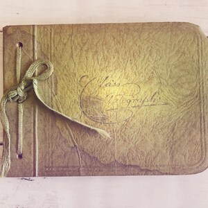 Album autografo vintage "dear Bobby" - junk journal ephemera - pieno di scrittura a mano