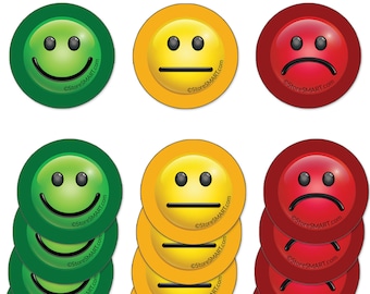 1&quot; Mood Magnets - Smiley Faces - Variety Pack - (FACE1-VP)