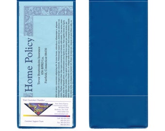 Plastic Policy / Lotto Ticket Holders with Business Card Pocket - (INS30)
