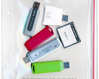 USB Flash Drive Zip Case - XL - 6 1/2 x 5 (R2803-FLASH)