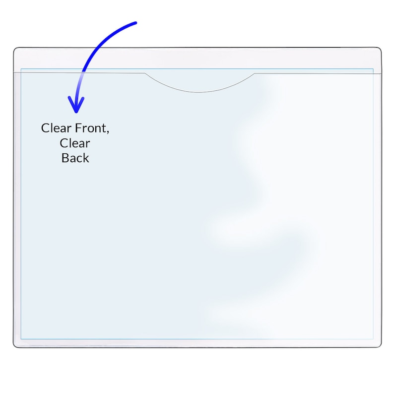 Storesmart File Jackets Plastic Back, Clear Plastic Front FJ85_ Etsy