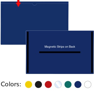 StoreSMART - Magnetic File Jackets - Plastic Back, Clear Plastic Front - 11&quot; x 17 - (FJ3512_M)