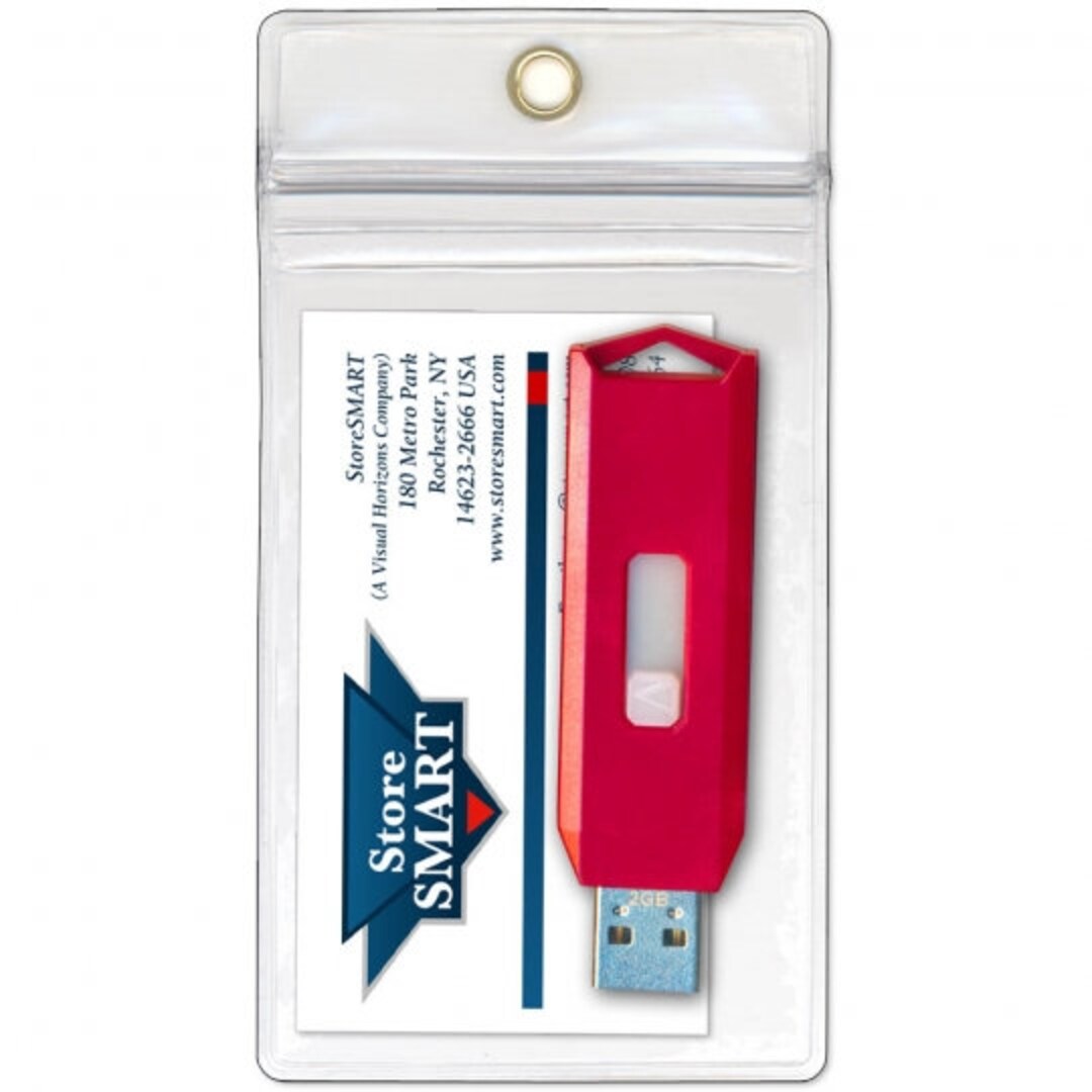 USB Flash Drive & Business Card Holders Ziptop and Hang Hole R3578ZIPSFLASH Etsy