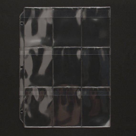 Binder Page for Your Notions - Top Load with Flaps - 9 Pockets - (RMSTWPF)