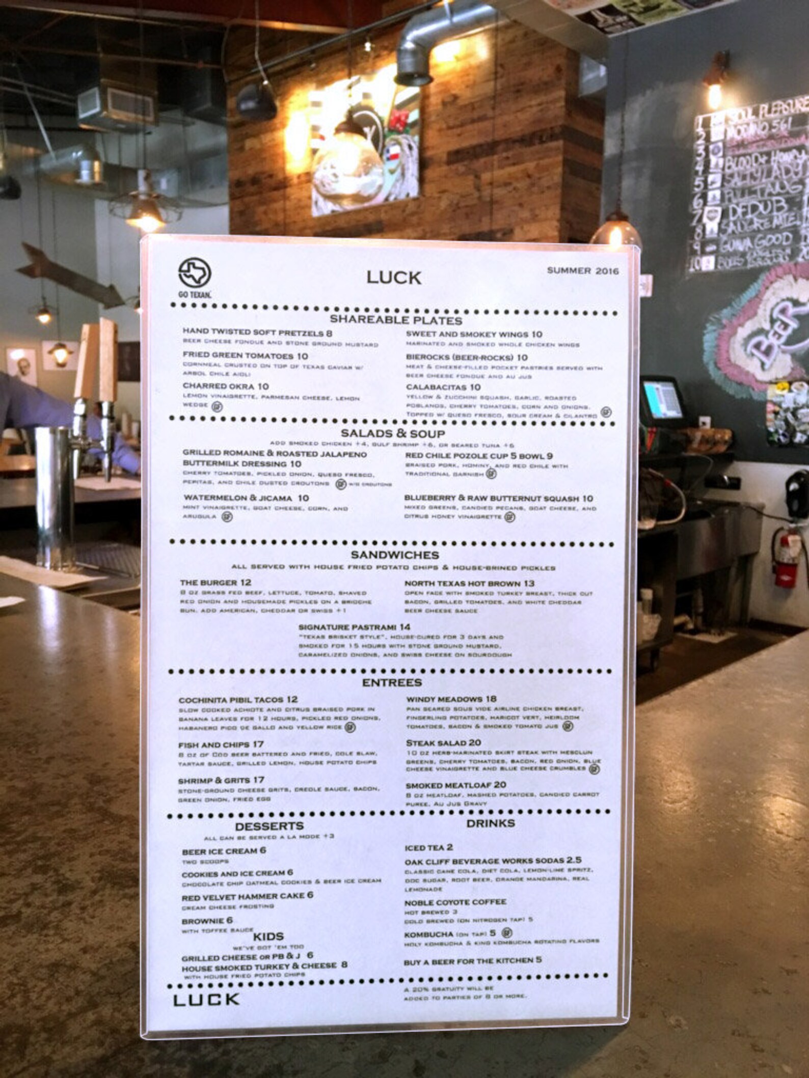 STORE SMART - Rigid Plastic Menu - 8.5