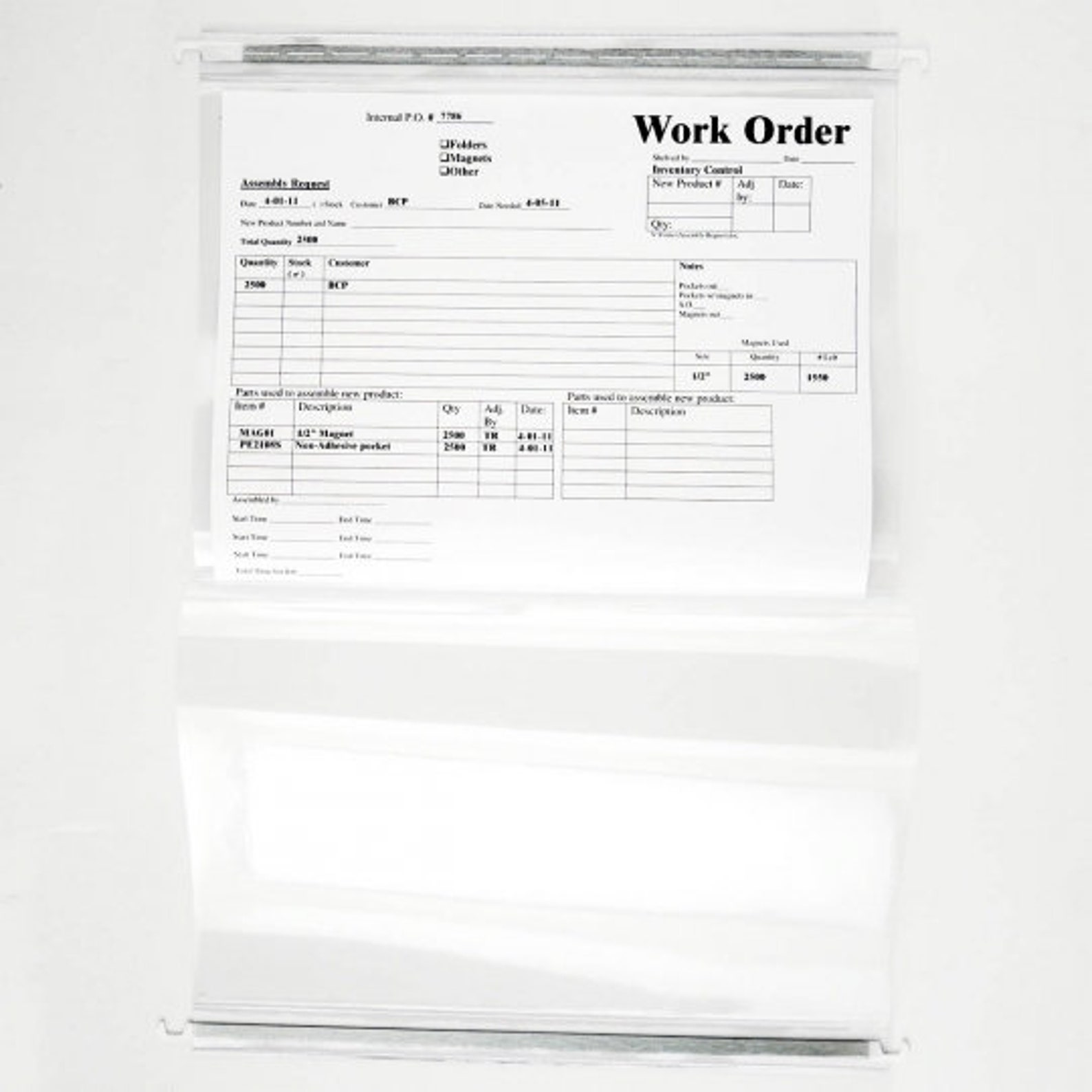 Clear Hanging File Folder With Two Sturdy Metal Rods RHF231C Etsy