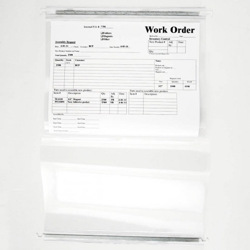 Clear Hanging File Folder With Two Sturdy Metal Rods RHF231C Etsy