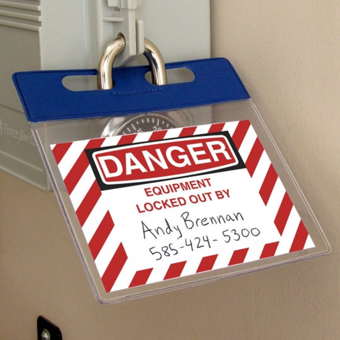Lock-out / Tag-out / Padlock Tag Holders - 10 Pack (SPC2858S) - Etsy