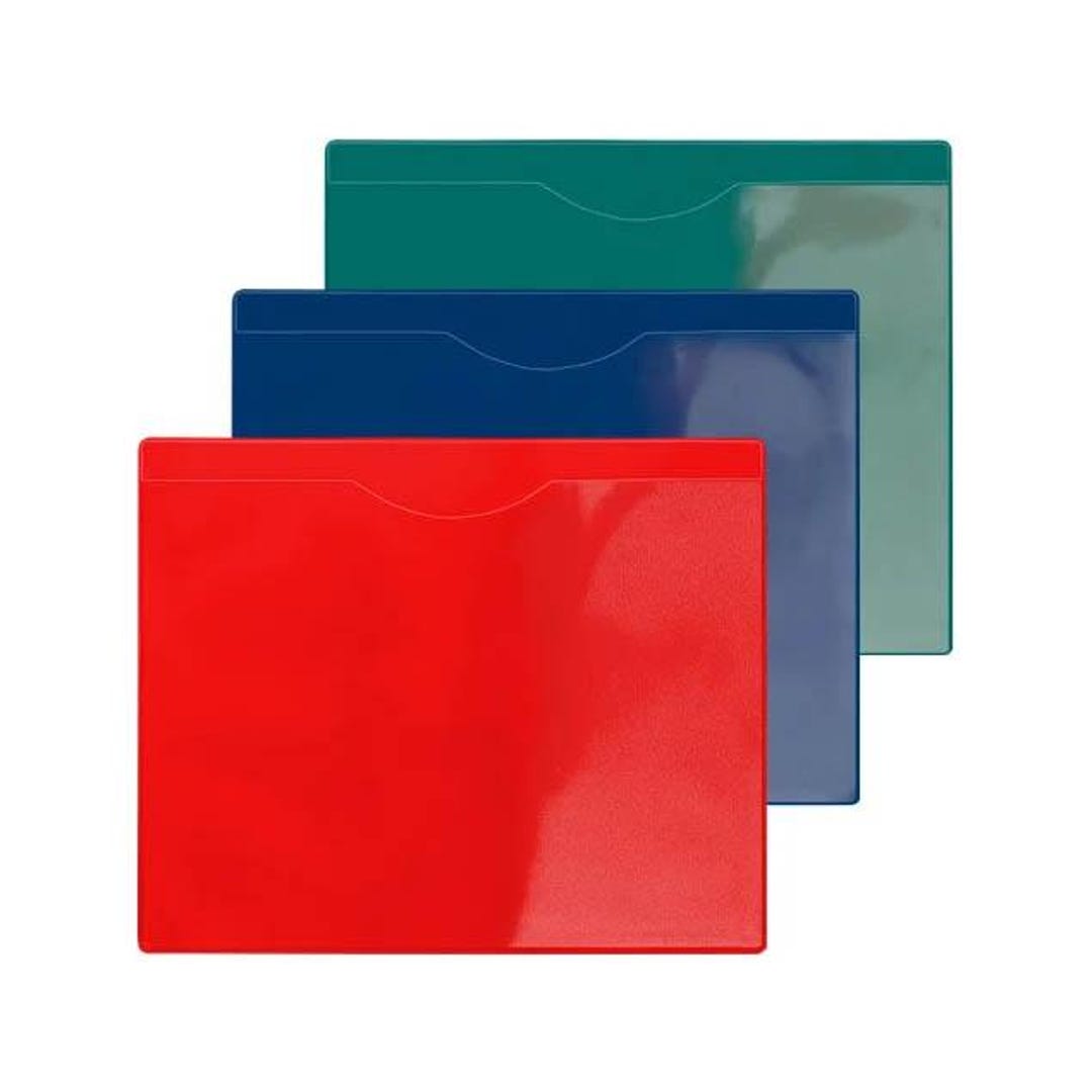 Magnetic File Jacket 6-pack – Heavy Duty Vinyl, Red, Green, Blue ...